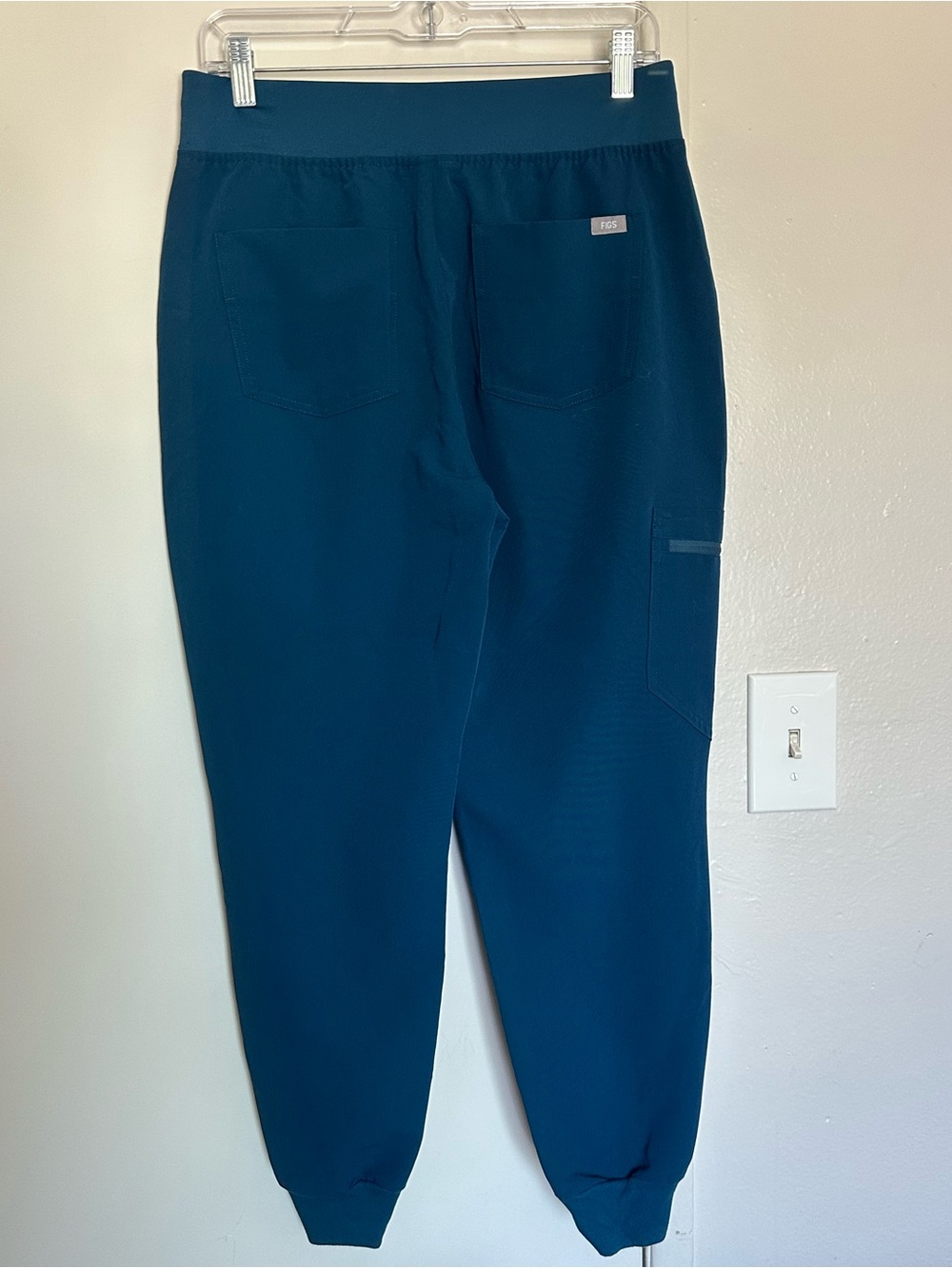 Figs Teal Jogger Pants with Orange Drawstring - Picture 5 of 11